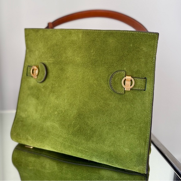 Tory Burch SMALL LEE RADZIWILL SUEDE DOUBLE BAG - Picture 8 of 15